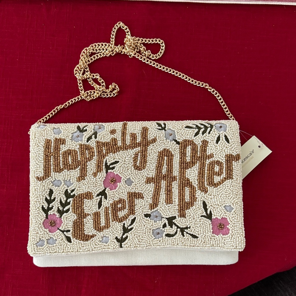 NWT Beaded 'Happily Ever After' Clutch